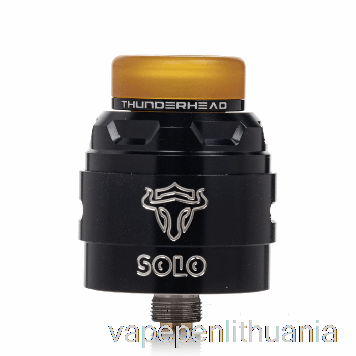Thunderhead Creations Tauren Solo V1.5 24mm Rda Silver Black Vape Skystis
